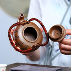 SILINE Master Handmade Yixing Zisha Clay Teapot -250ml,Duanni 国工霍菊华,幽兰提梁