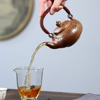 SILINE Master Handmade Yixing Zisha Clay Teapot -250ml,Duanni 国工霍菊华,幽兰提梁
