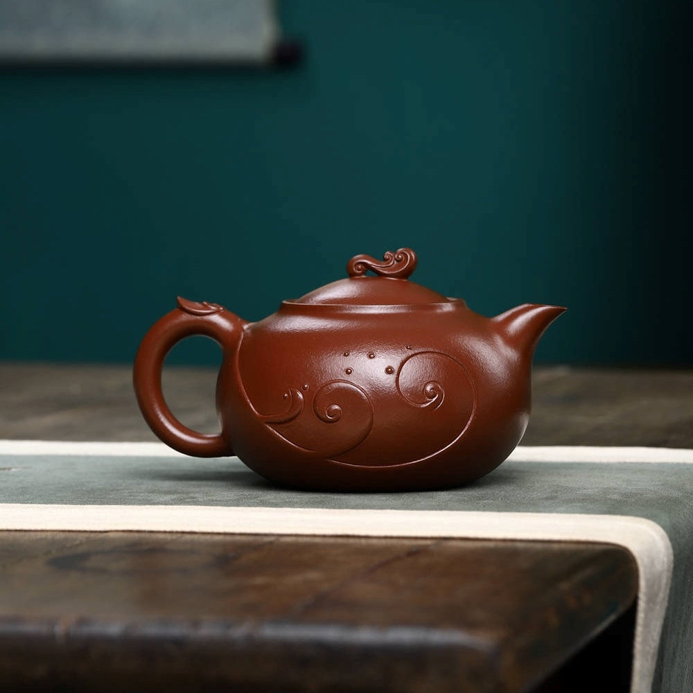 SILINE Senior Master Handmade Yixing Zisha Clay Teapot -430ml,Zini 高工范永芳,浪淘沙