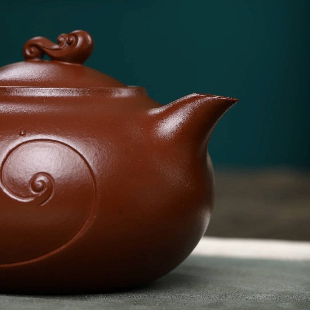 SILINE Senior Master Handmade Yixing Zisha Clay Teapot -430ml,Zini 高工范永芳,浪淘沙