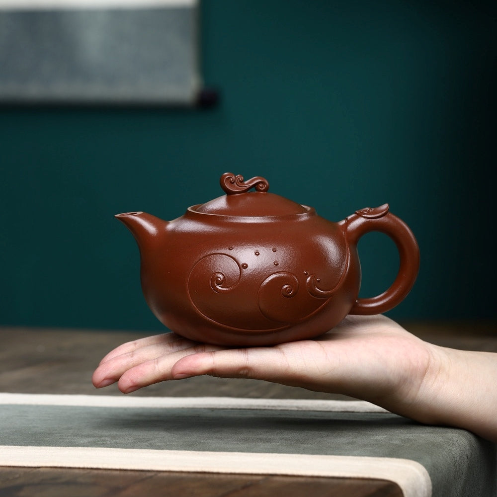 SILINE Senior Master Handmade Yixing Zisha Clay Teapot -430ml,Zini 高工范永芳,浪淘沙