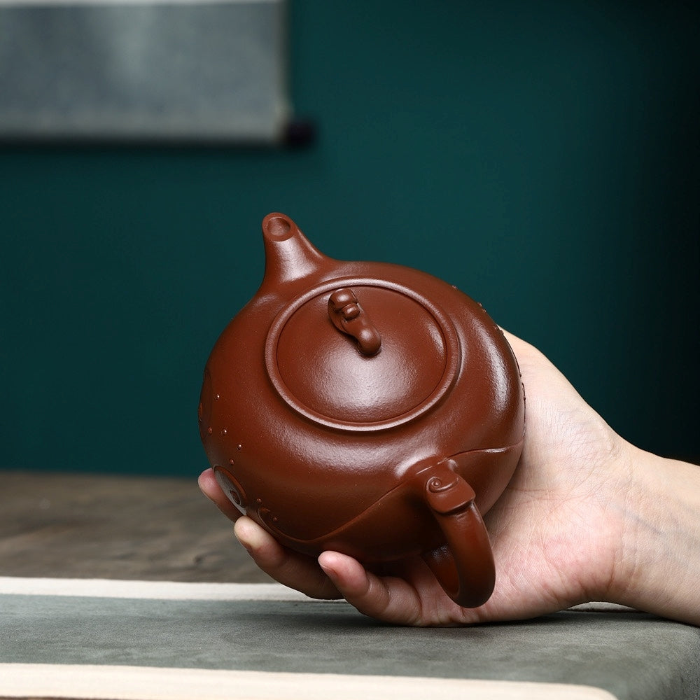 SILINE Senior Master Handmade Yixing Zisha Clay Teapot -430ml,Zini 高工范永芳,浪淘沙