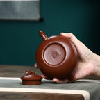 SILINE Senior Master Handmade Yixing Zisha Clay Teapot -430ml,Zini 高工范永芳,浪淘沙