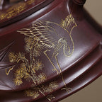 SILINE Senior Master Handmade Yixing Zisha Clay Teapot -200ml,Zini 高工范永芳,竹节柱瓢