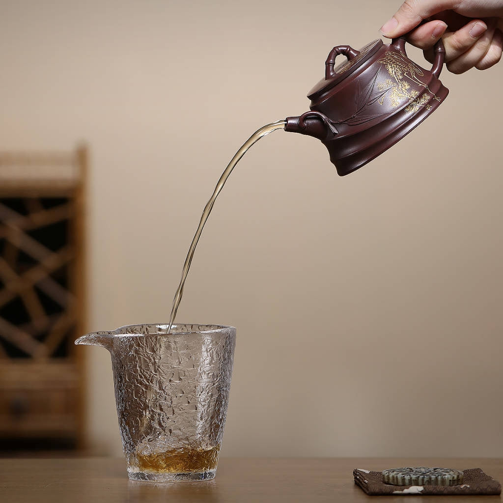 SILINE Senior Master Handmade Yixing Zisha Clay Teapot -200ml,Zini 高工范永芳,竹节柱瓢