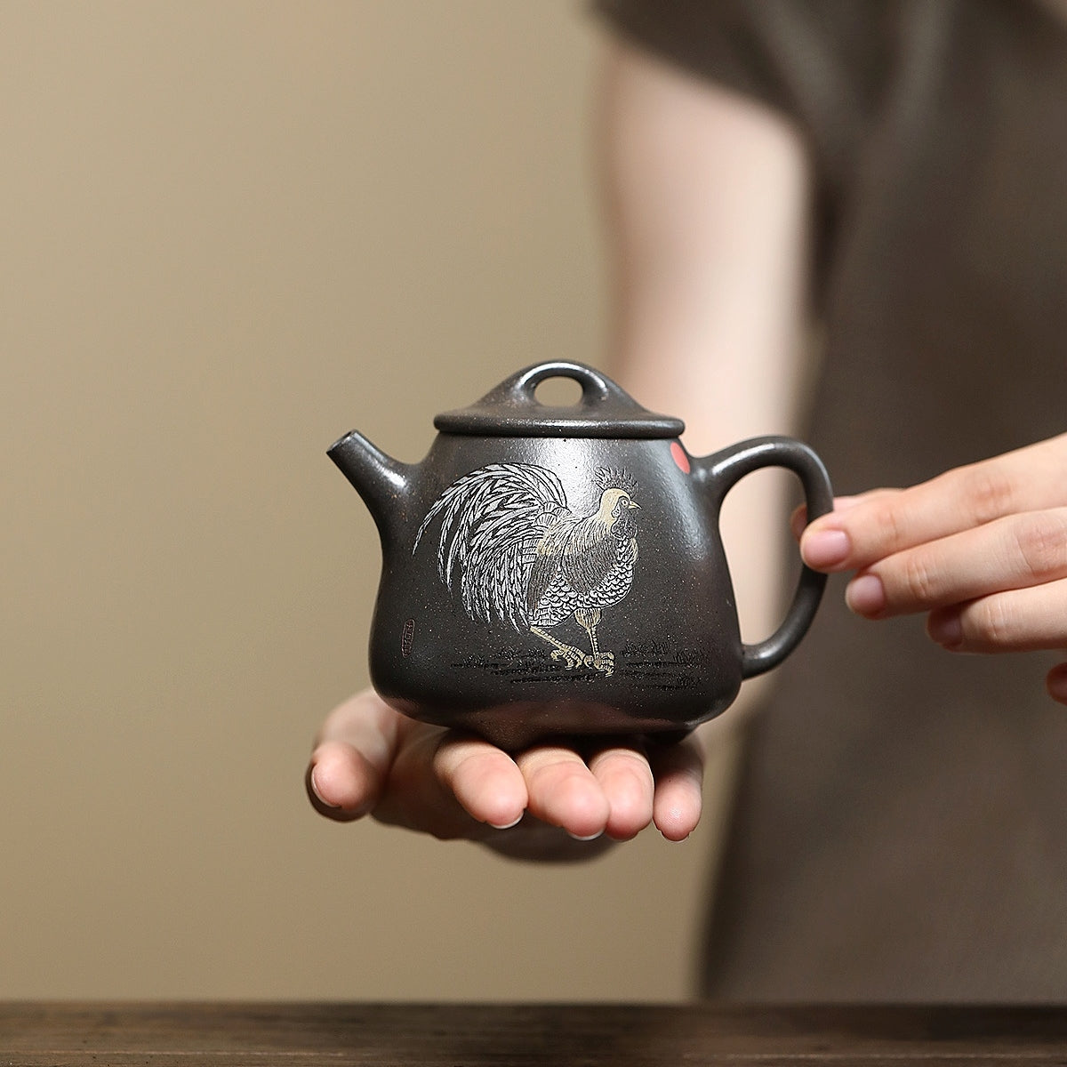 SILINE Senior Master Handmade Yixing Zisha Clay Teapot -200ml,Wuni 高工范永芳,高石瓢