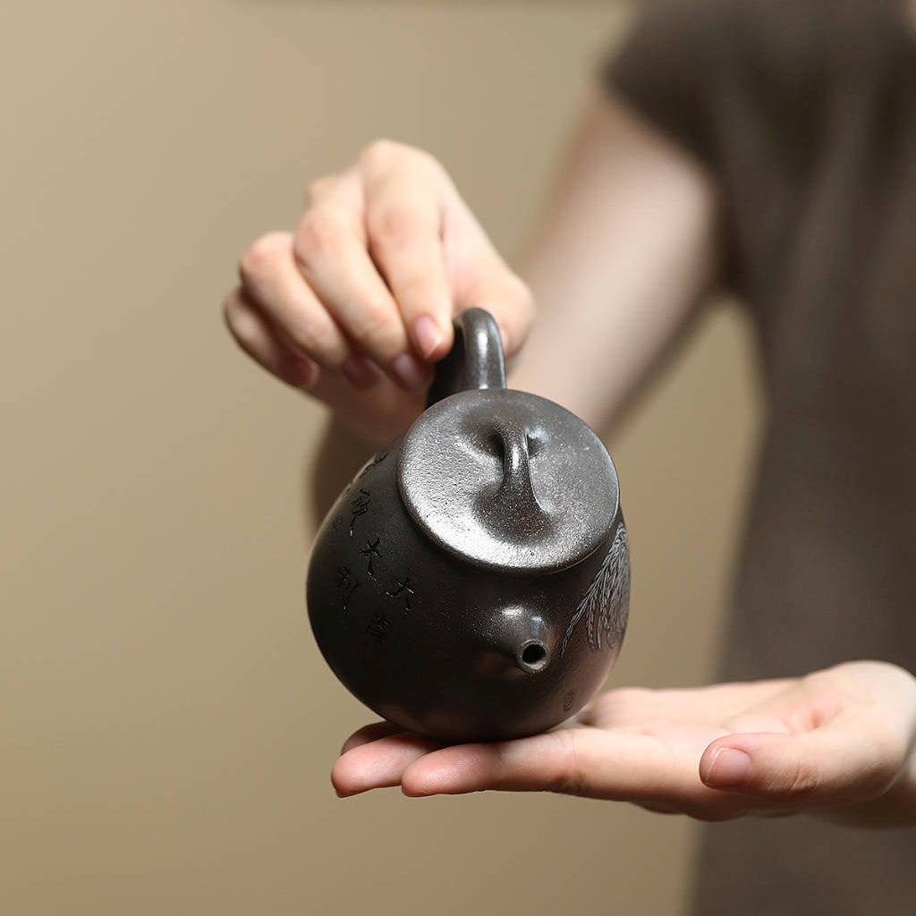 SILINE Senior Master Handmade Yixing Zisha Clay Teapot -200ml,Wuni 高工范永芳,高石瓢