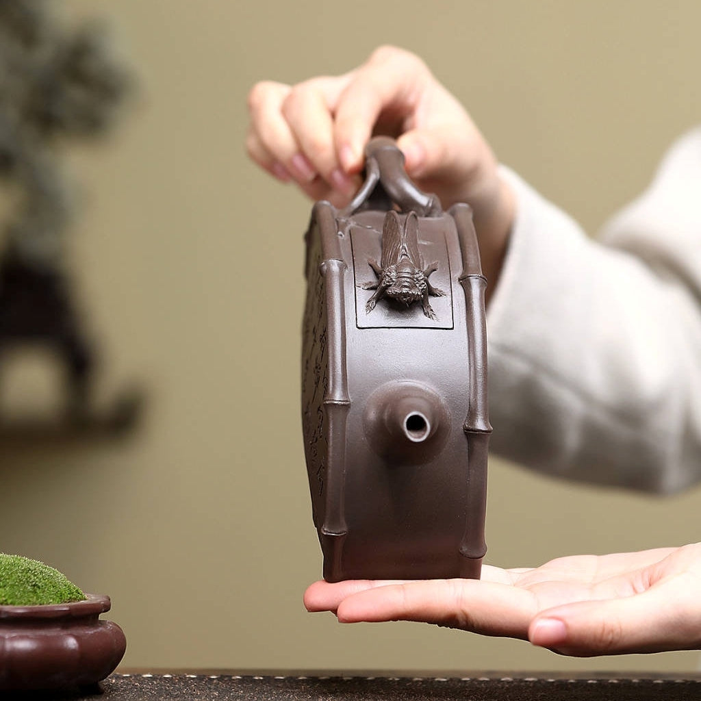 SILINE Senior Master Handmade Yixing Zisha Clay Teapot -360ml,Zini 高工范永芳,知足壶