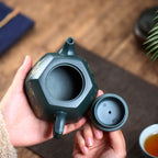 SILINE Master Handmade Yixing Zisha Clay Teapot -280ml,Luni 国工周洪明,六方井栏