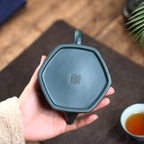 SILINE Master Handmade Yixing Zisha Clay Teapot -280ml,Luni 国工周洪明,六方井栏