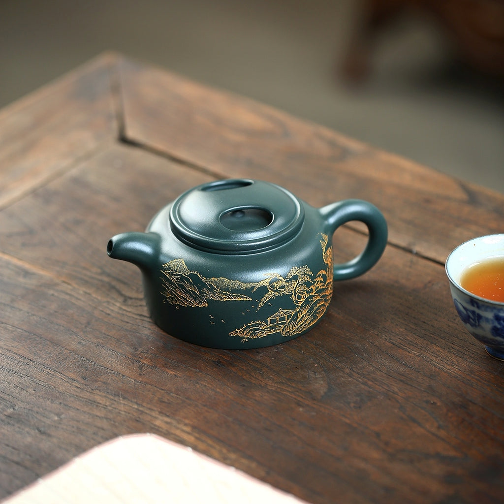 SILINE Master Handmade Yixing Zisha Clay Teapot -260ml,Luni 国工周洪明,牛盖莲子