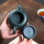 SILINE Master Handmade Yixing Zisha Clay Teapot -260ml,Luni 国工周洪明,牛盖莲子