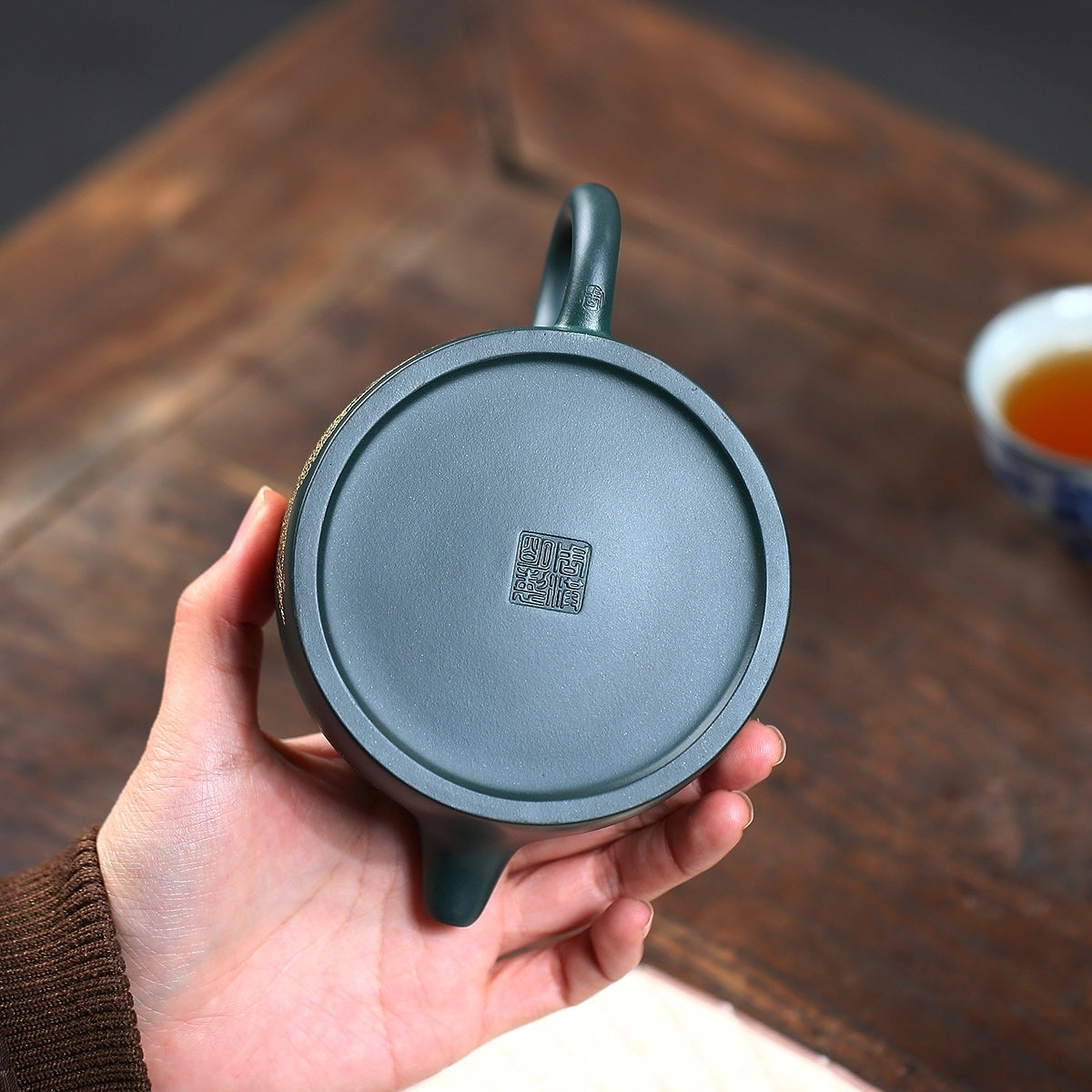 SILINE Master Handmade Yixing Zisha Clay Teapot -260ml,Luni 国工周洪明,牛盖莲子