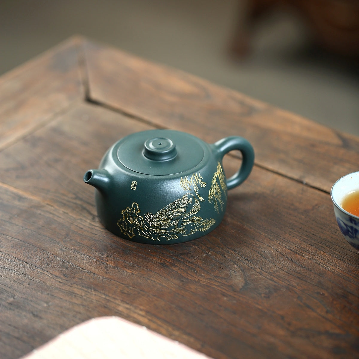 SILINE Master Handmade Yixing Zisha Clay Teapot -210ml,Luni 国工周洪明,井栏