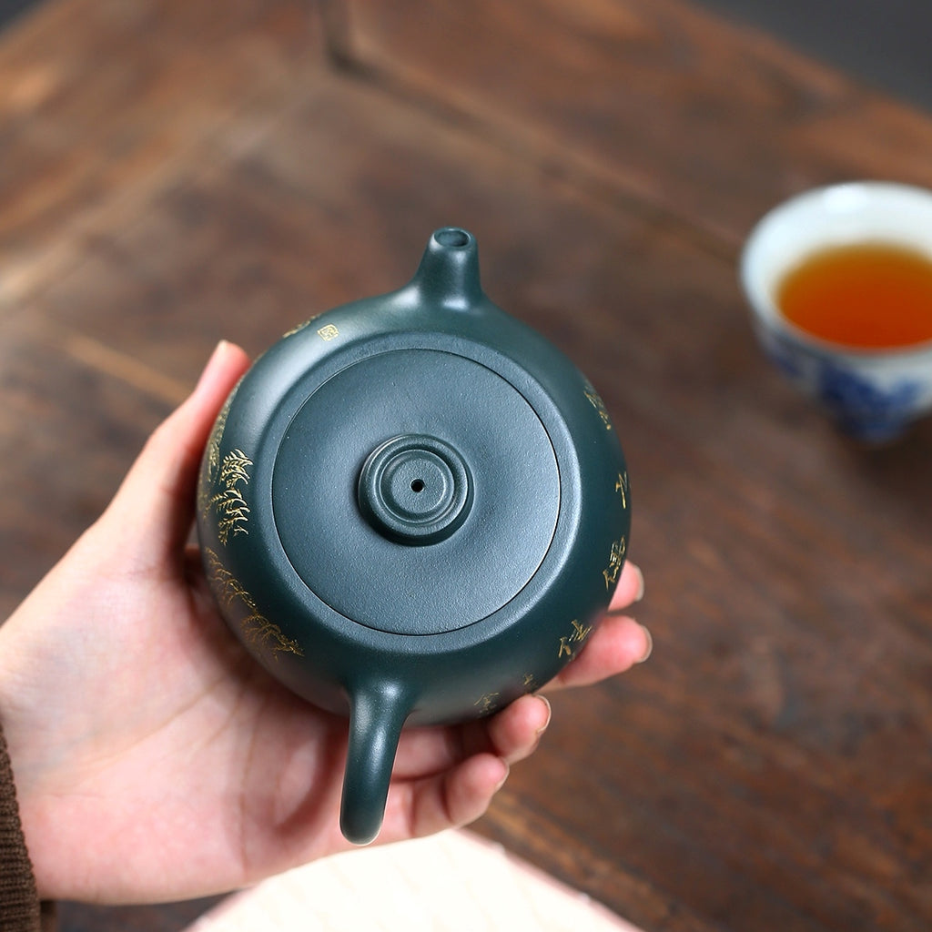 SILINE Master Handmade Yixing Zisha Clay Teapot -210ml,Luni 国工周洪明,井栏
