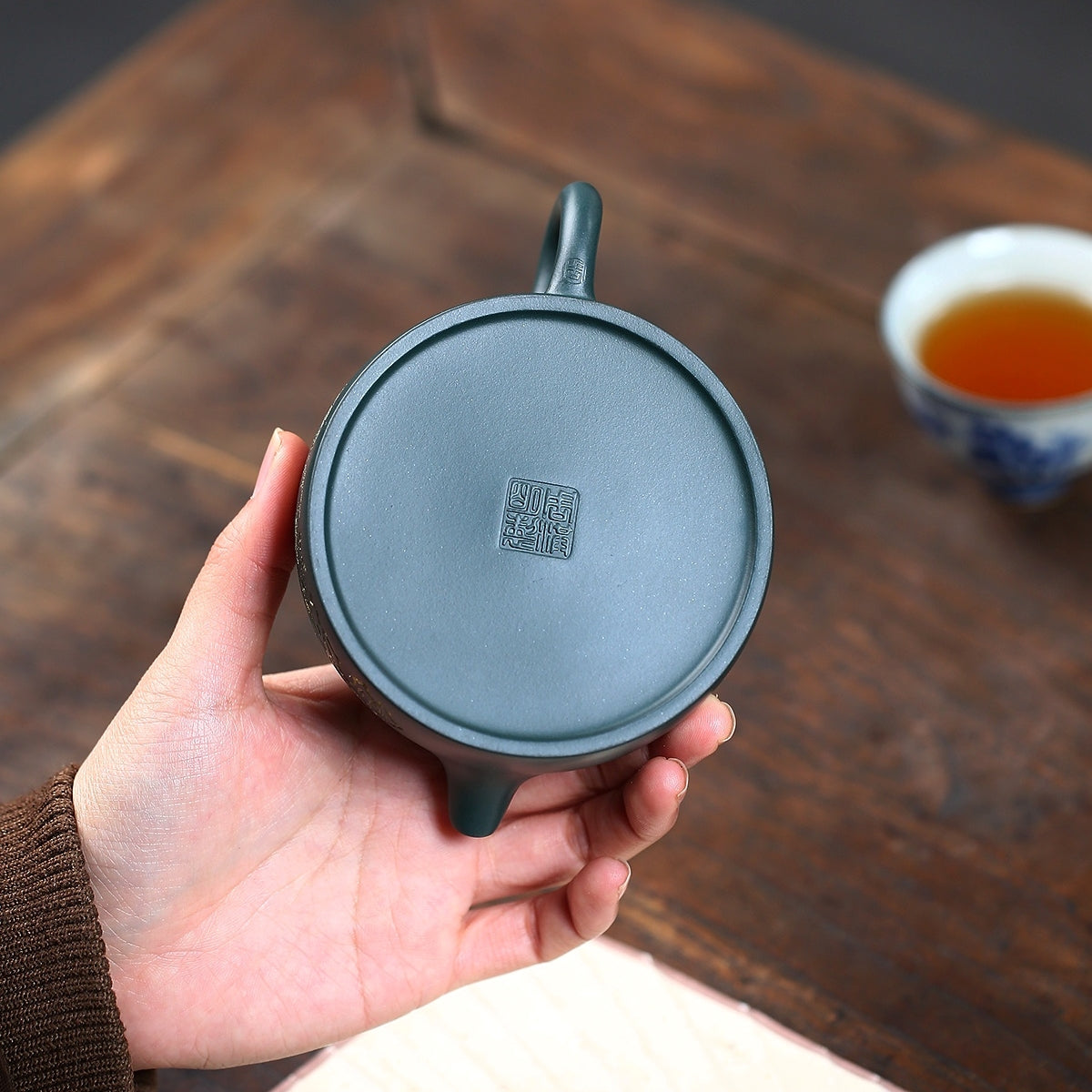 SILINE Master Handmade Yixing Zisha Clay Teapot -210ml,Luni 国工周洪明,井栏