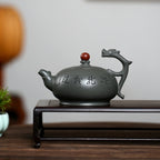 SILINE Master Handmade Yixing Zisha Clay Teapot -450ml,Duanni 国工吴卫平,游龙戏珠