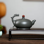 SILINE Master Handmade Yixing Zisha Clay Teapot -450ml,Duanni 国工吴卫平,游龙戏珠