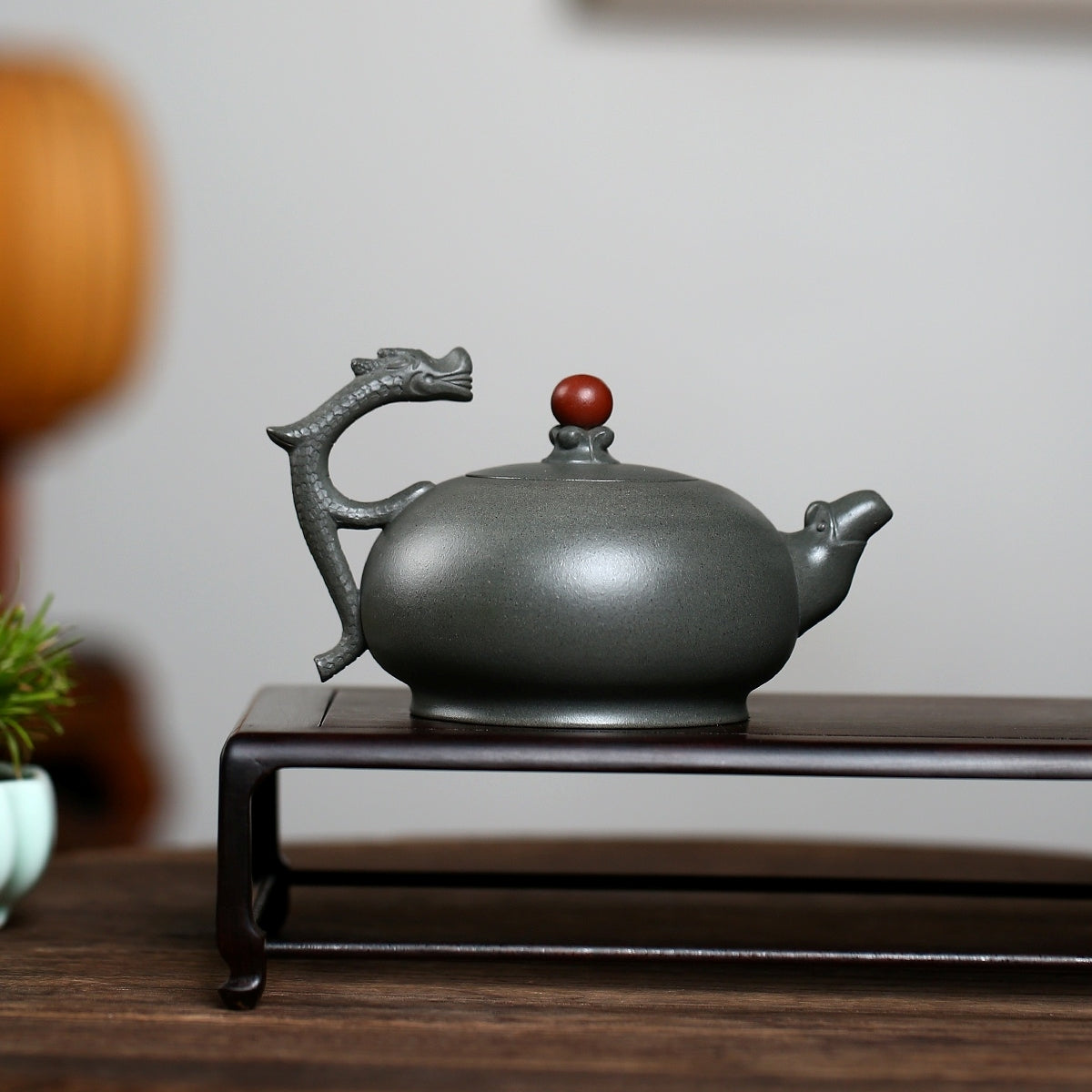 SILINE Master Handmade Yixing Zisha Clay Teapot -450ml,Duanni 国工吴卫平,游龙戏珠