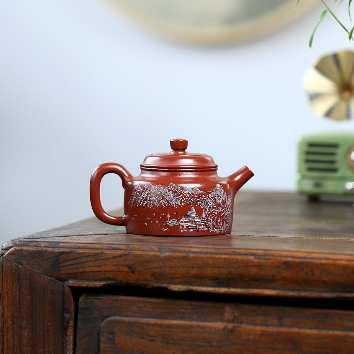 SILINE Master Handmade Yixing Zisha Clay Teapot -150ml,Zhuni 国工吴卫平,德钟