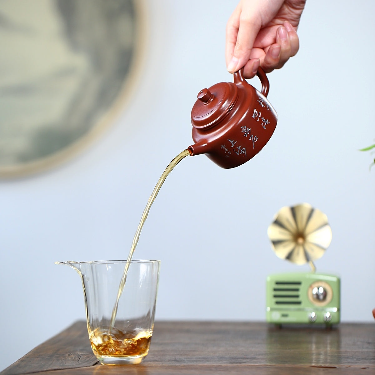 SILINE Master Handmade Yixing Zisha Clay Teapot -150ml,Zhuni 国工吴卫平,德钟