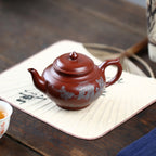 SILINE Master Handmade Yixing Zisha Clay Teapot -210ml,Zhuni 国工吴卫平,笑樱