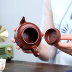 SILINE Master Handmade Yixing Zisha Clay Teapot -210ml,Zhuni 国工吴卫平,笑樱