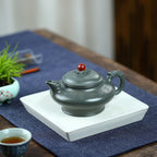 SILINE Master Handmade Yixing Zisha Clay Teapot -370ml,Duanni 国工吴卫平,祥龙虚扁