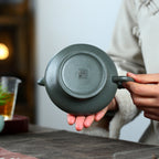 SILINE Master Handmade Yixing Zisha Clay Teapot -370ml,Duanni 国工吴卫平,祥龙虚扁