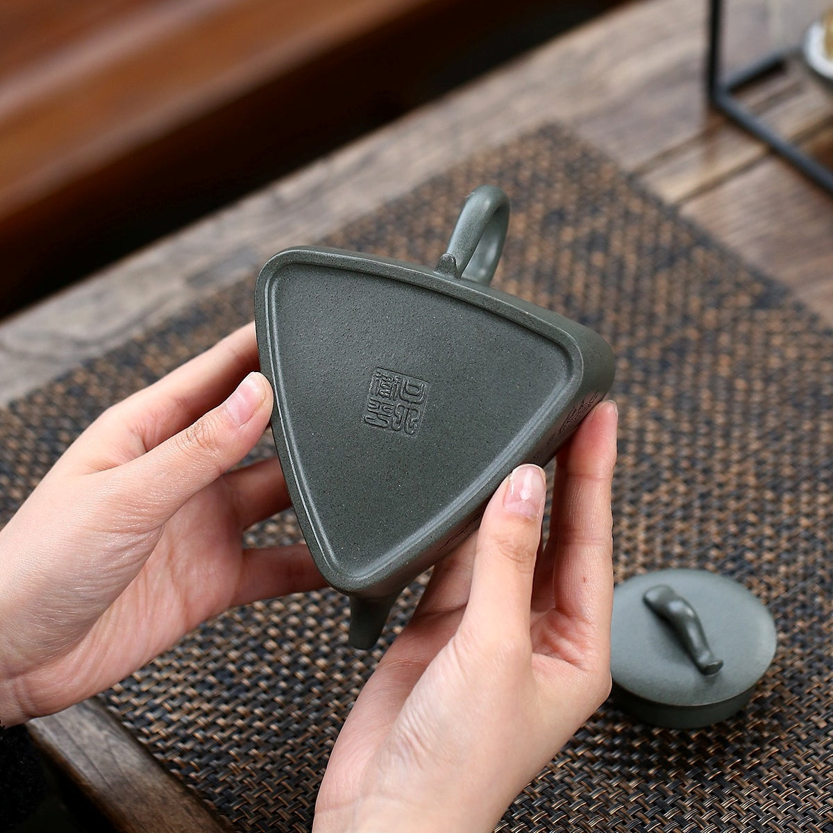 SILINE Master Handmade Yixing Zisha Clay Teapot -300ml,Duanni 国工吴卫平,长乐