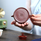 SILINE Master Handmade Yixing Zisha Clay Teapot -230ml,Zhuni 国工吴卫平,汉铎