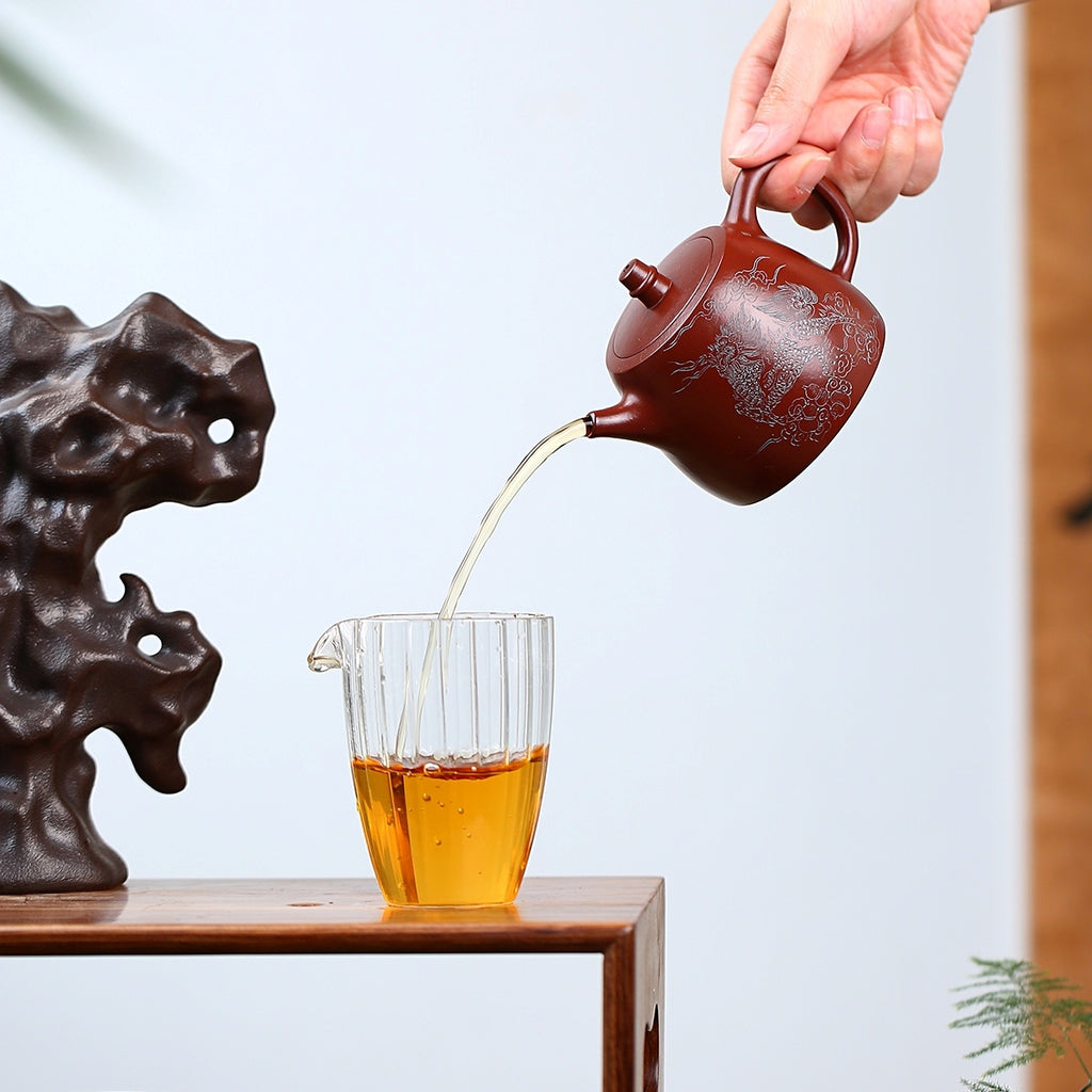 SILINE Master Handmade Yixing Zisha Clay Teapot -230ml,Zhuni 国工吴卫平,汉铎
