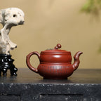 SILINE Professor Master Handmade Yixing Zisha Clay Teapot -500ml,Zini 正高眭龙俊,百福葫芦