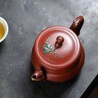 SILINE Professor Master Handmade Yixing Zisha Clay Teapot -500ml,Zini 正高眭龙俊,百福葫芦