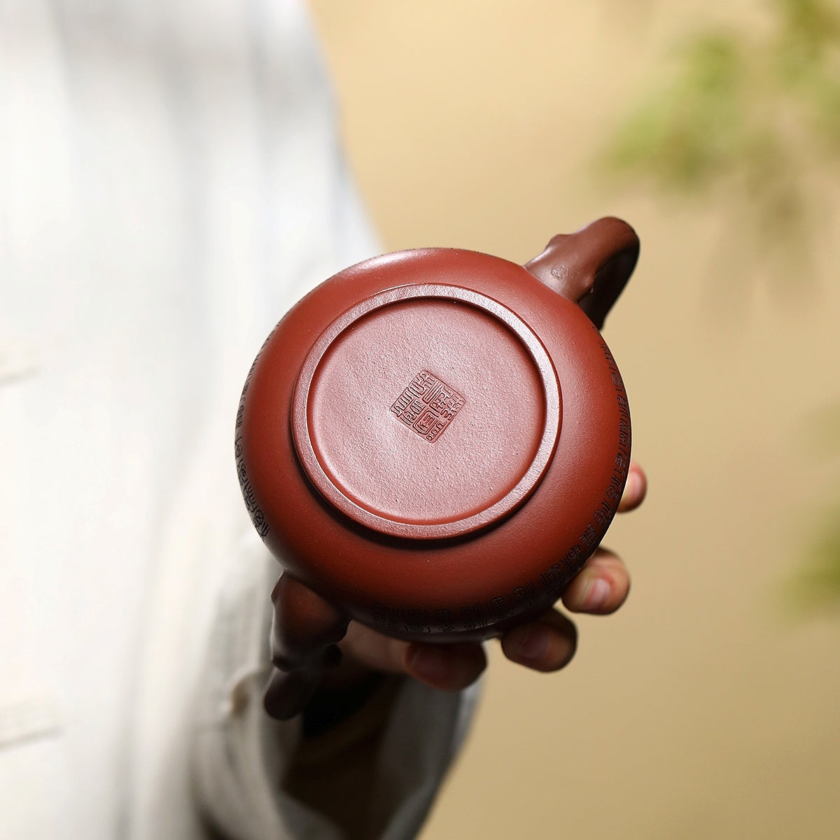 SILINE Professor Master Handmade Yixing Zisha Clay Teapot -500ml,Zini 正高眭龙俊,百福葫芦