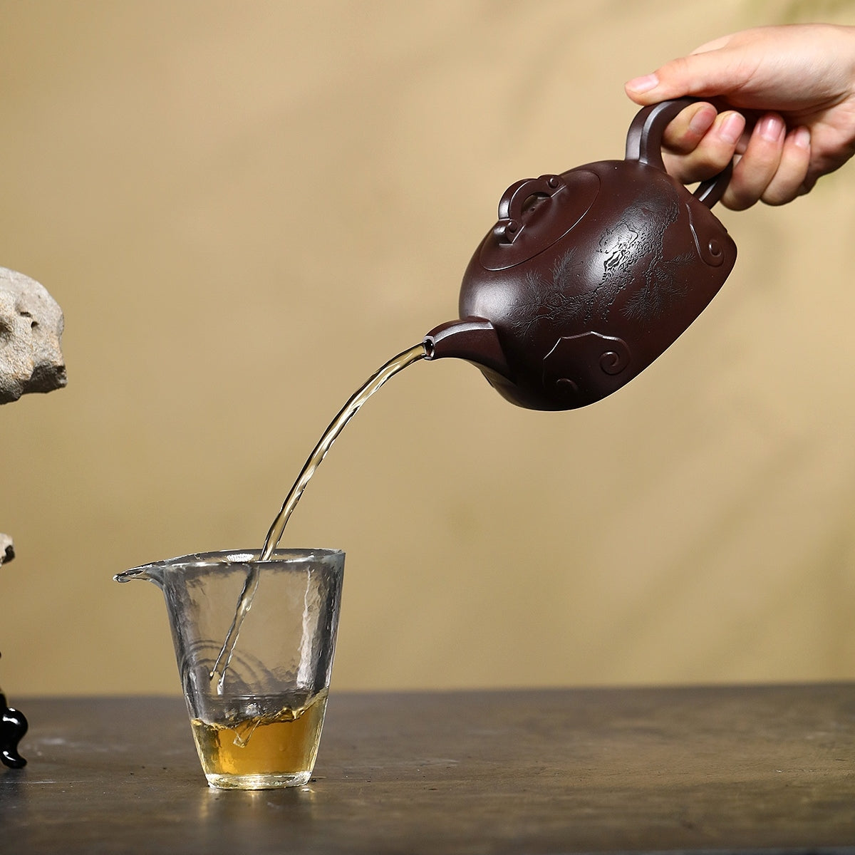 SILINE Professor Master Handmade Yixing Zisha Clay Teapot -500ml,Zini 正高眭龙俊,四季如意