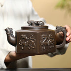 SILINE Professor Master Handmade Yixing Zisha Clay Teapot -1500ml,Zini 正高眭龙俊,龙行虎变